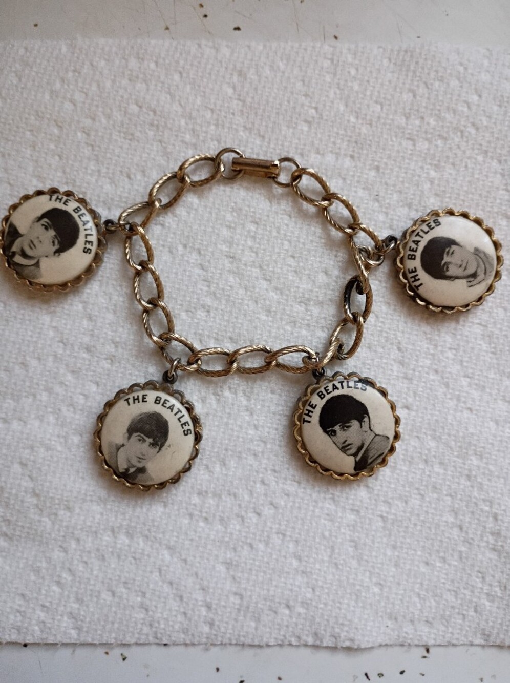 The Beatles Gold-Tone Charm Bracelet ( Original )